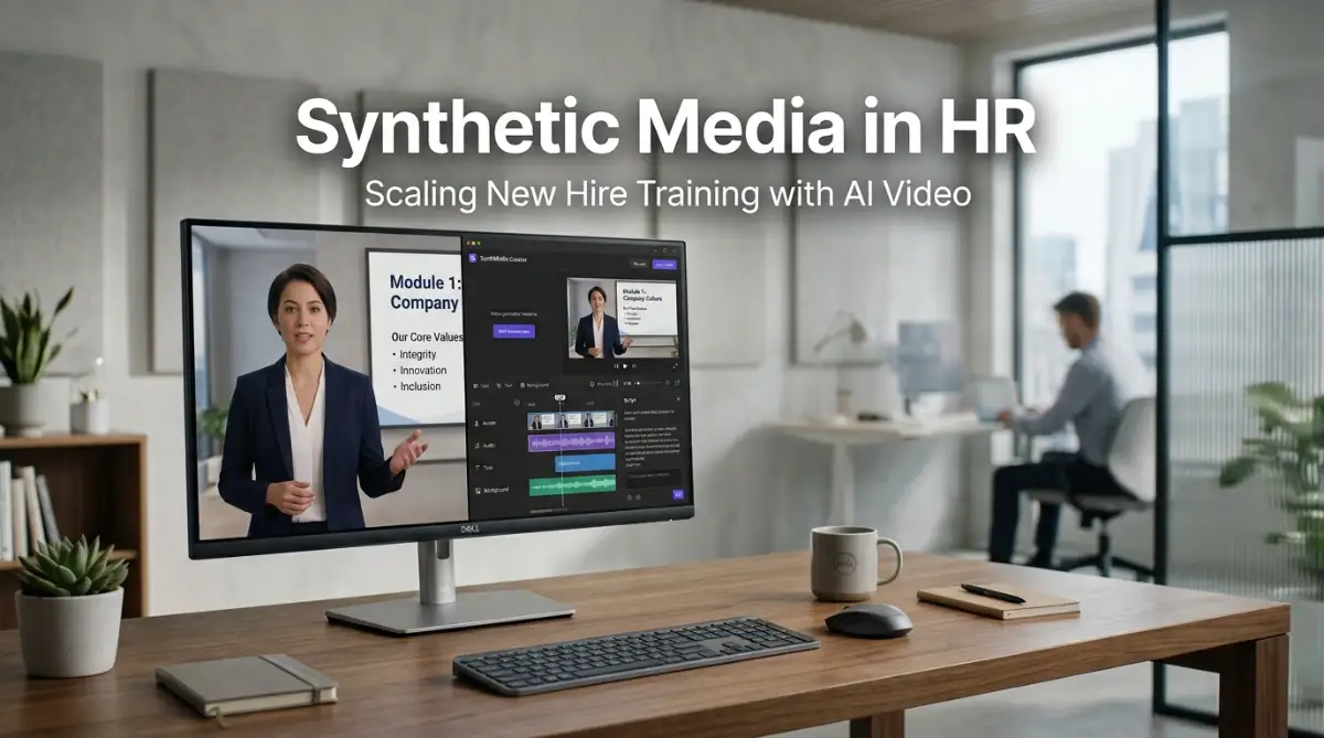 Synthetic Media for Training: How HR Teams Use AI Video Generators to Scale Onboarding Content